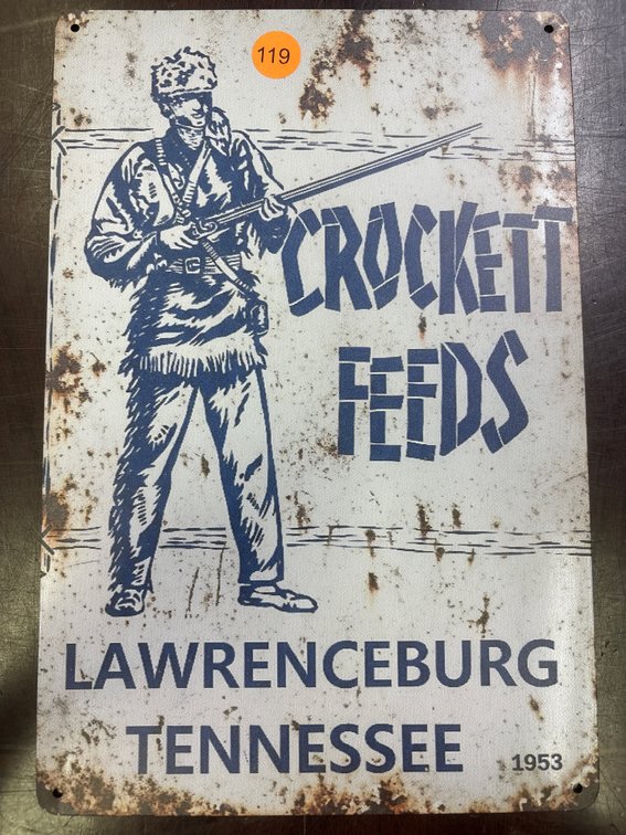 CROCKET FEEDS LAWRENCEBURG SIGN