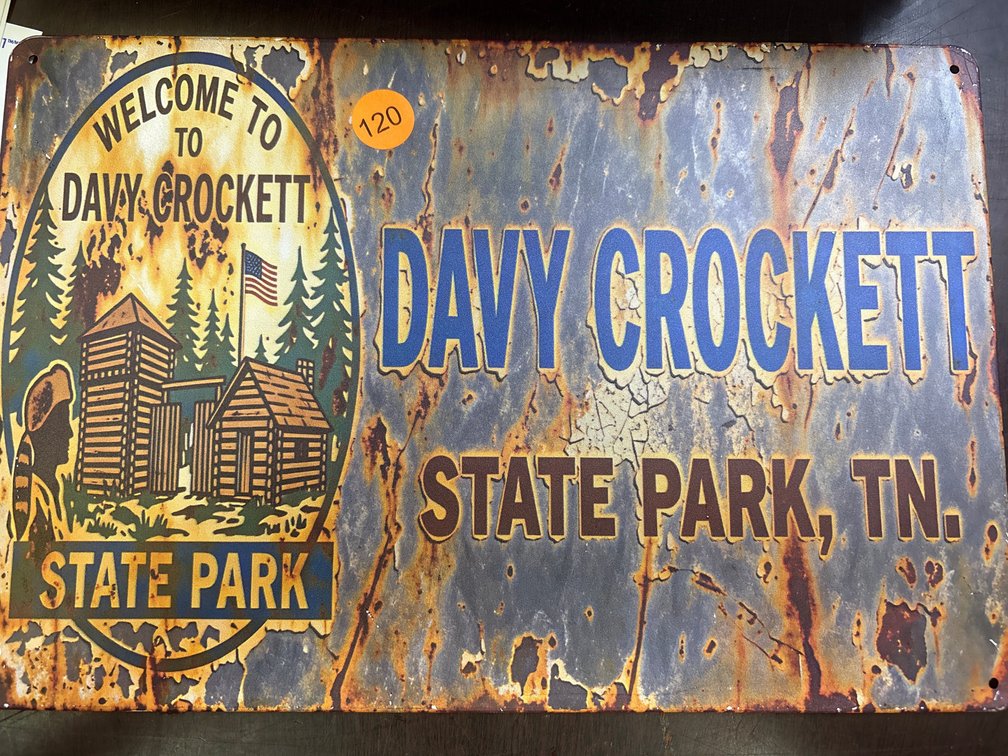 DAVY CROCKETT STATE PARK SIGN