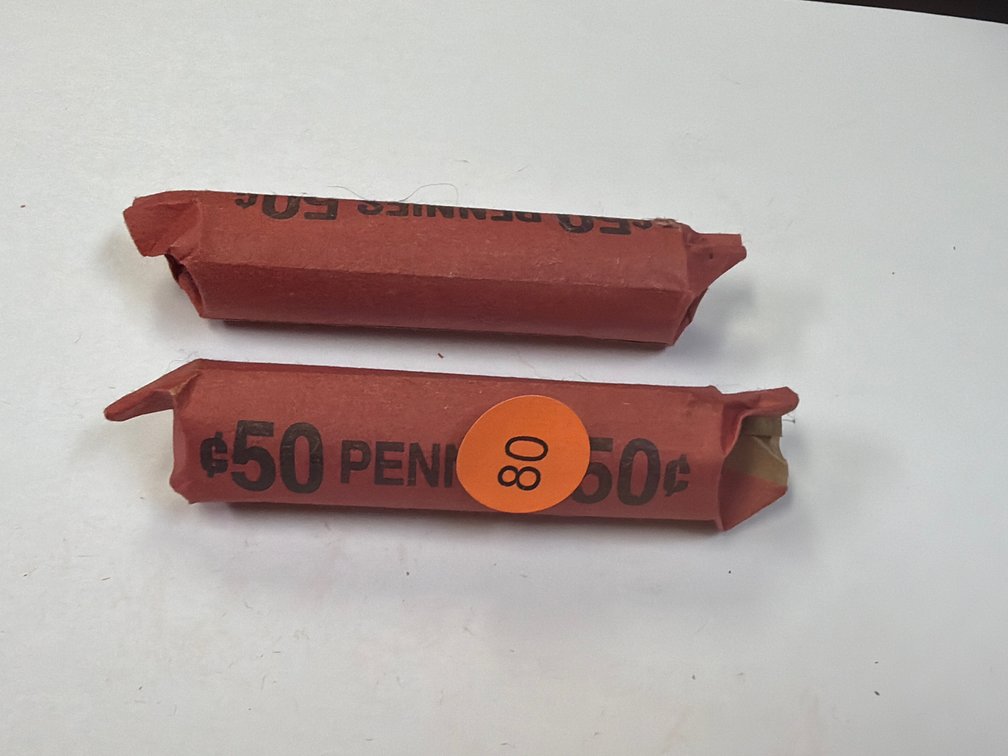TWO ROLLS OF MIXED WHEAT PENNIES