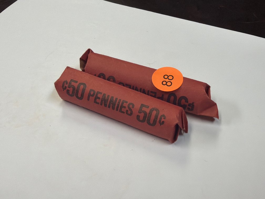 TWO ROLLS OF MIXED WHEAT PENNIES