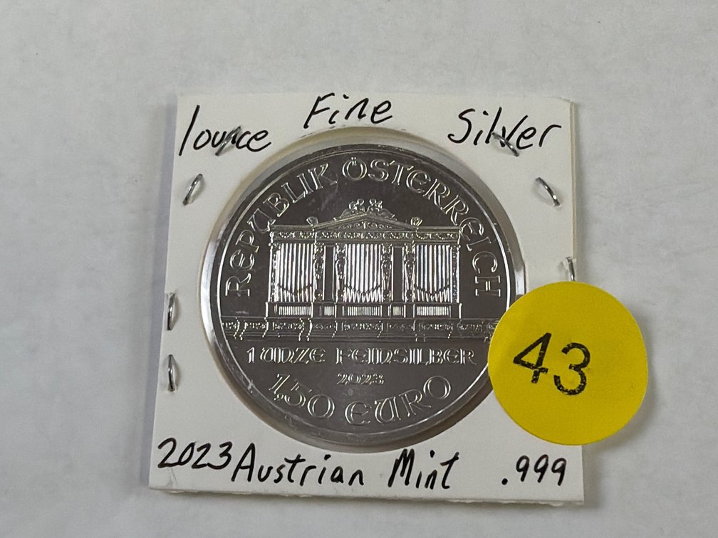 1 OZ 2023 AUSTRIAN SILVER PHILHARMONIC COIN