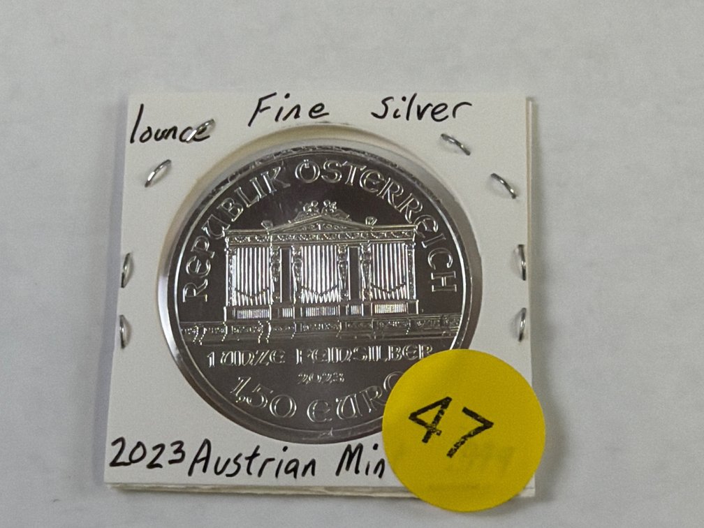 1 OZ 2023 AUSTRIAN SILVER PHILHARMONIC COIN