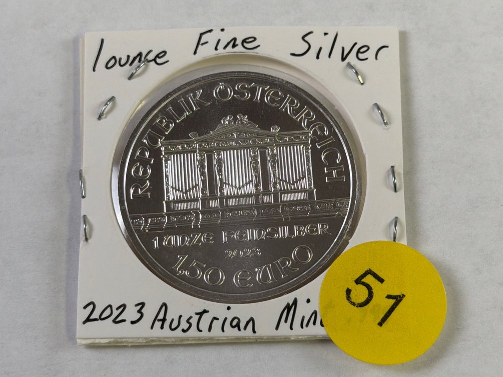 1 OZ 2023 AUSTRIAN SILVER PHILHARMONIC COIN