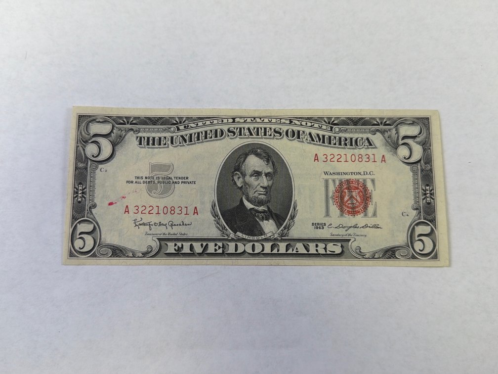 SERIES 1963 $5 RED SEAL