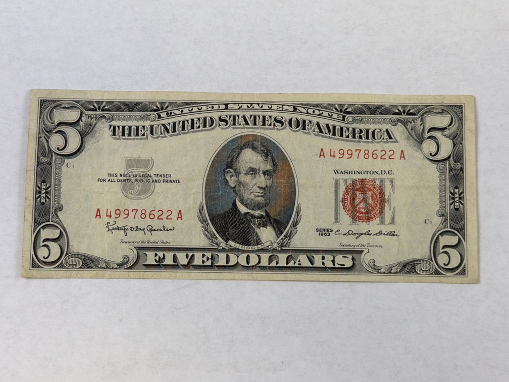 SERIES 1953 $5 RED SEAL