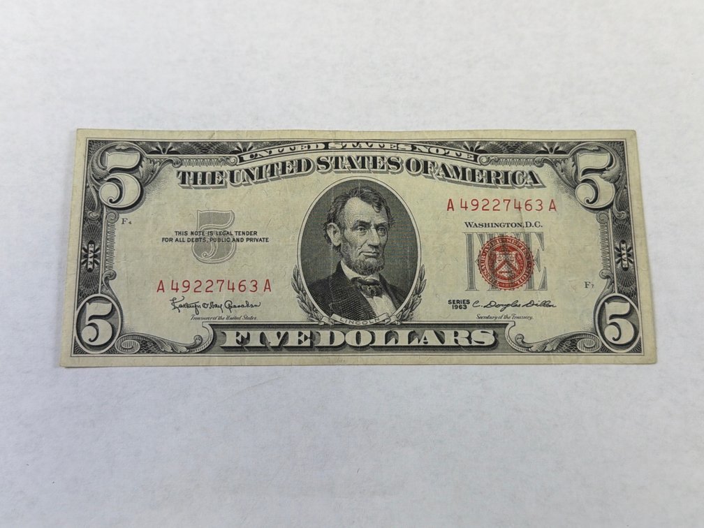 SERIES 1963 $5 RED SEAL