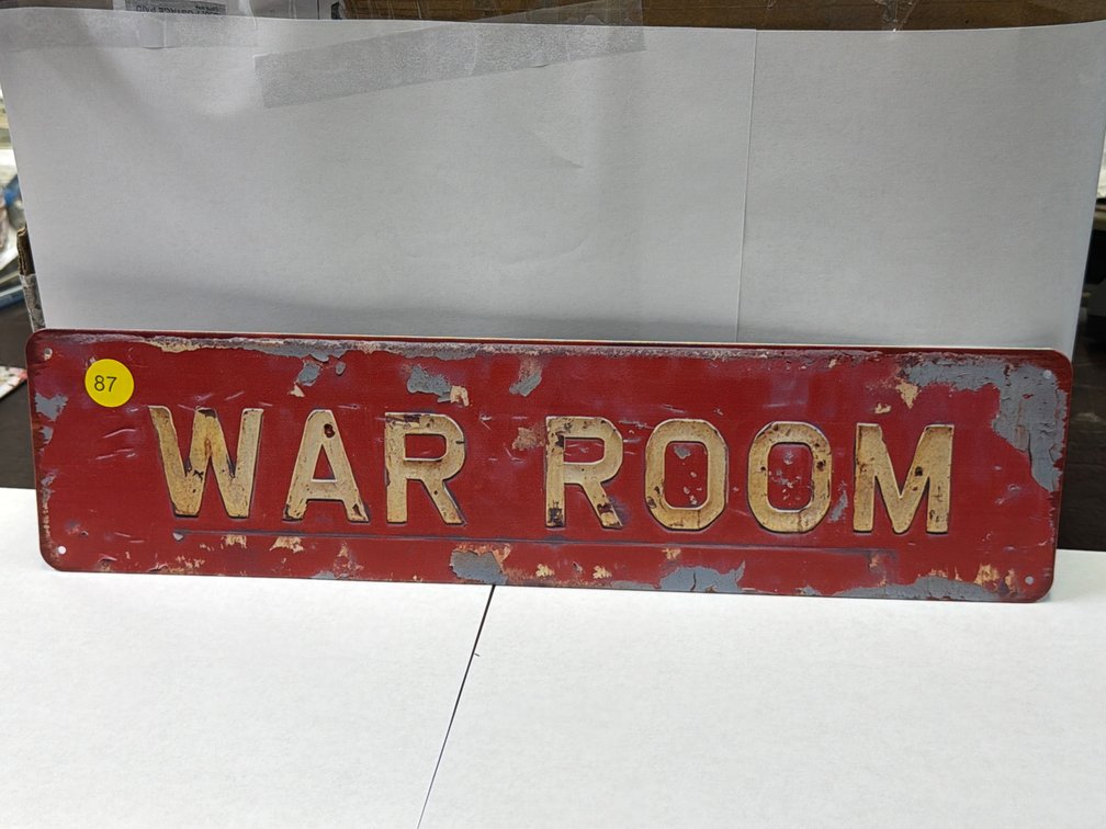 WAR ROOM SIGN