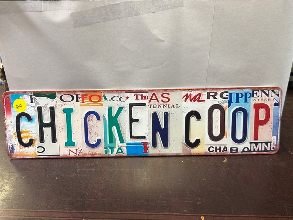 CHICKEN COOP SIGN