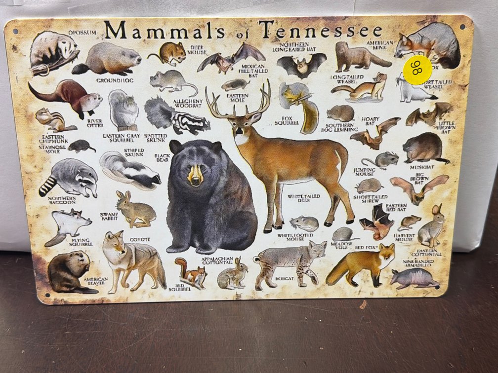 MAMMALS OF TN SIGN