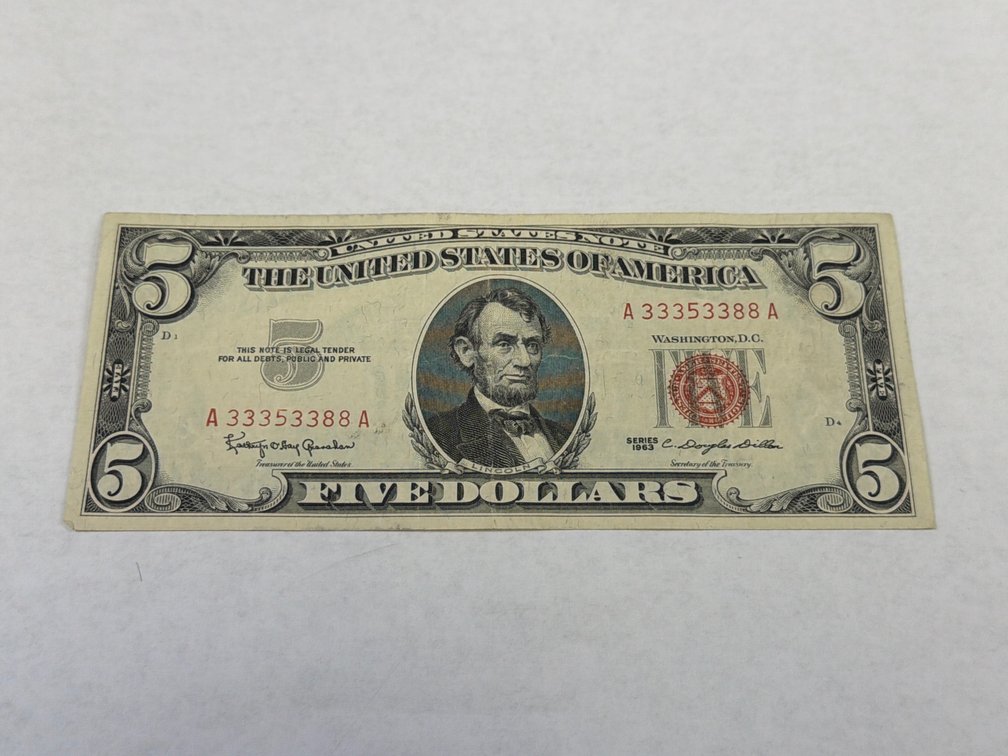 SERIES 1963 $5 RED SEAL