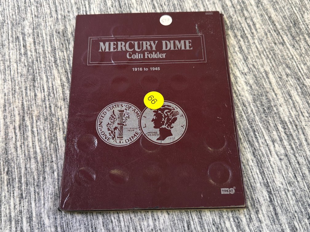 MERCURY DIME COIN FOLDER
