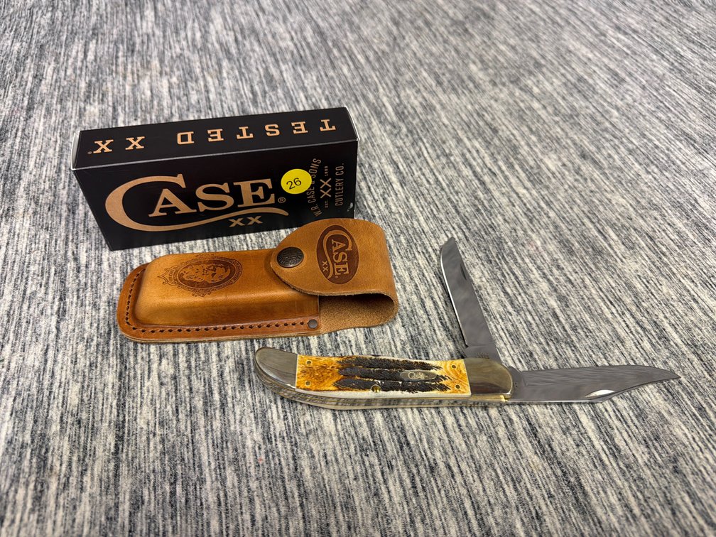 CASE XX 6.5 BONESTAG FOLDING HUNTER KNIFE W/ SHEATH