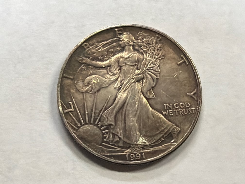 1991 SILVER EAGLE DOLLAR