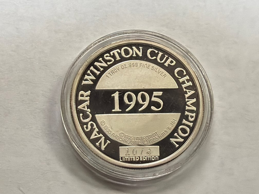 NASCAR 1995 JEFF GORDON ONE OUNCE SILVER ROUND