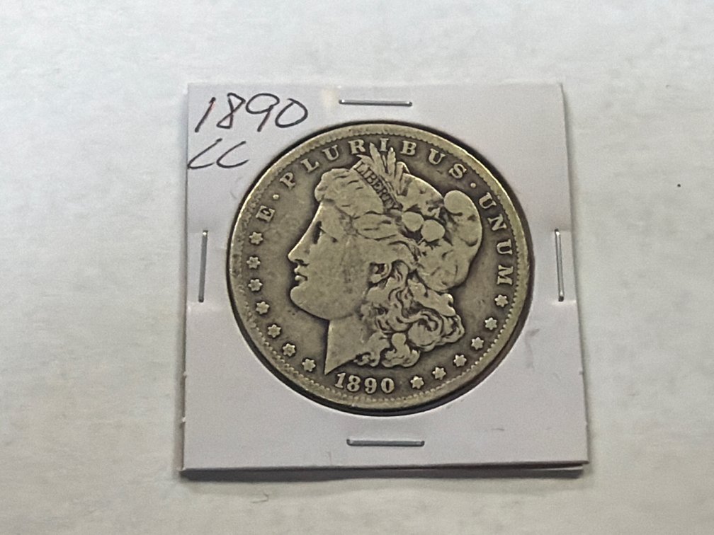 1890 CC MORGAN SILVER DOLLAR