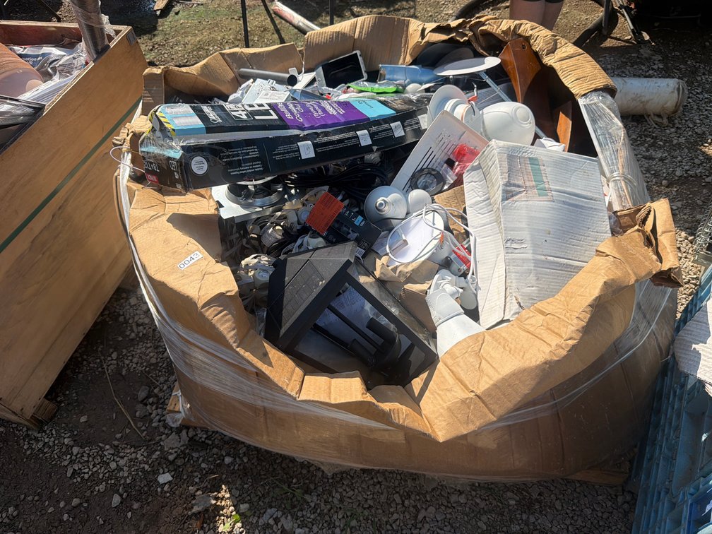 LARGE LOT OF LIGHT FIXTURES , BULBS , ETC