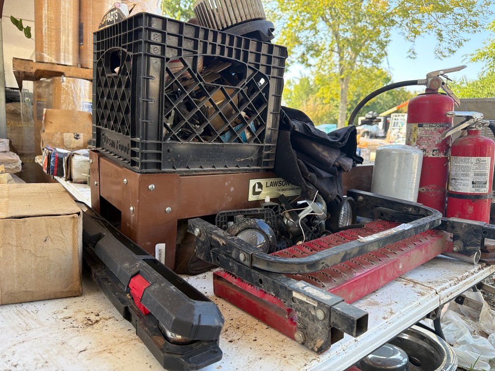 FIRE EXTINGUISHERS, TORQUE WRENCH, OIL FILTERS, MISC