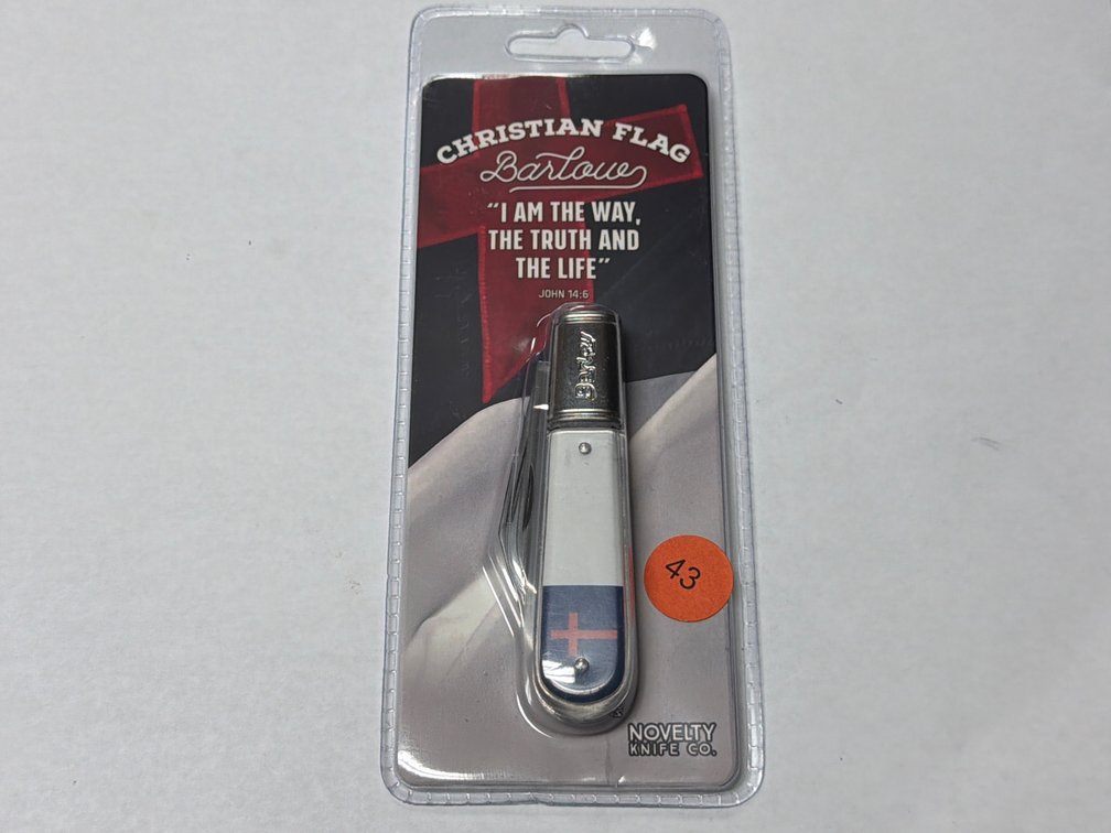 BARLOW CHRISTIAN FLAG KNIFE