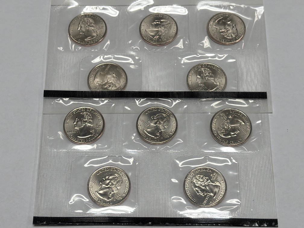 (10) UNCIRCULATED STATE QUARTERS