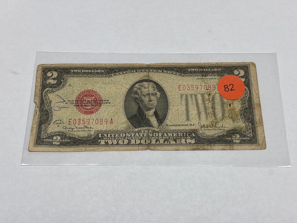 SERIES 1928G $2 RED SEAL
