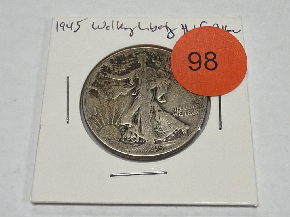 1945 WALKING LIBERTY HALF DOLLAR
