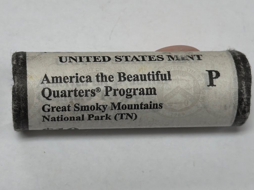 ROLL OF US MINT AMERICA THE BEAUTIFUL P QUARTERS