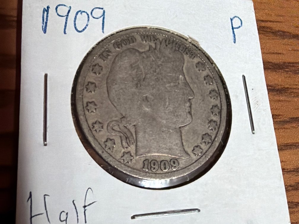 1909 BARBER HALF DOLLAR
