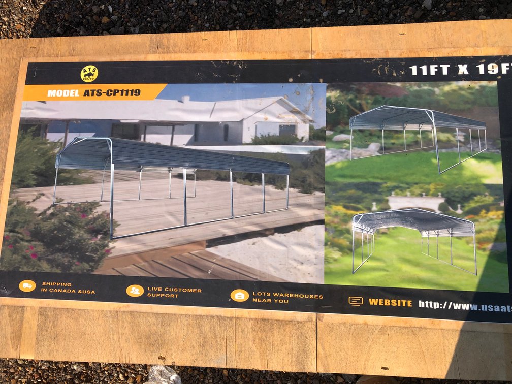 11’ x 19’ METAL CARPORT