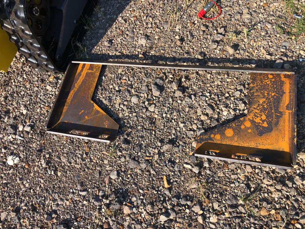 WELD ON SKID STEER PLATE