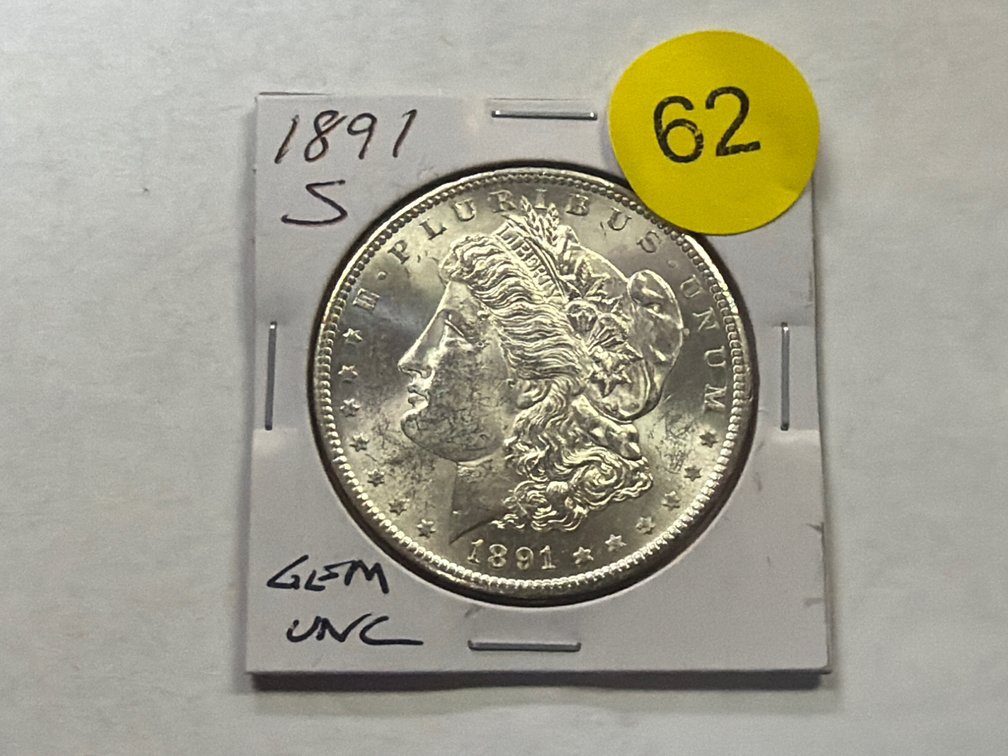 1891 S MORGAN SILVER DOLLAR