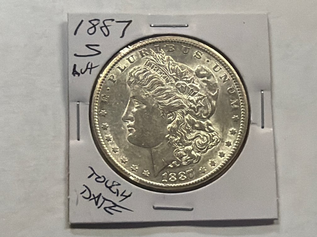 1887 S MORGAN SILVER DOLLAR