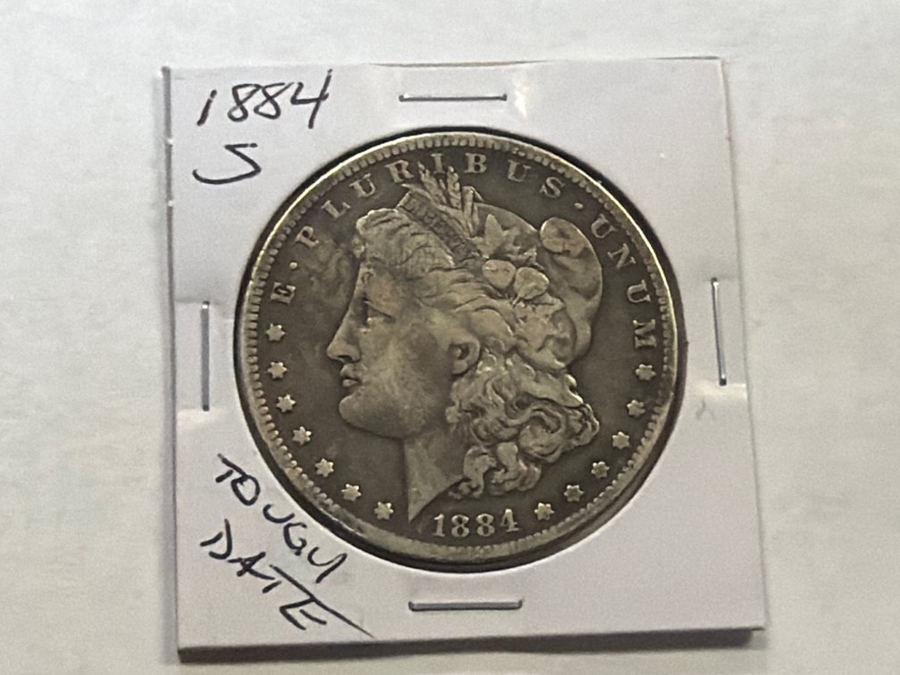 1884 S MORGAN SILVER DOLLAR