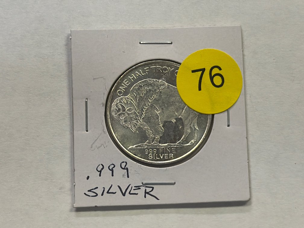 SILVER HALF OUNCE BUFFALO COIN