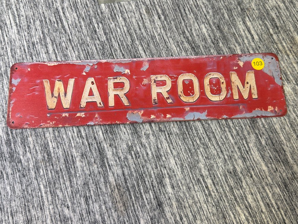WAR ROOM SIGN