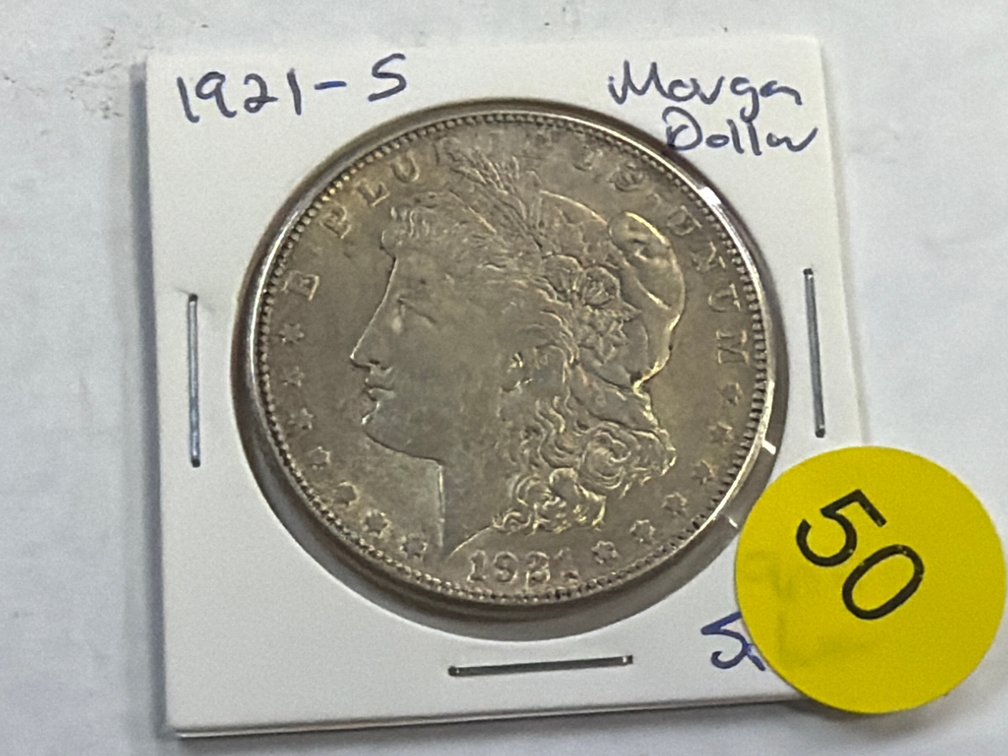 1921 S  MORGAN SILVER DOLLAR