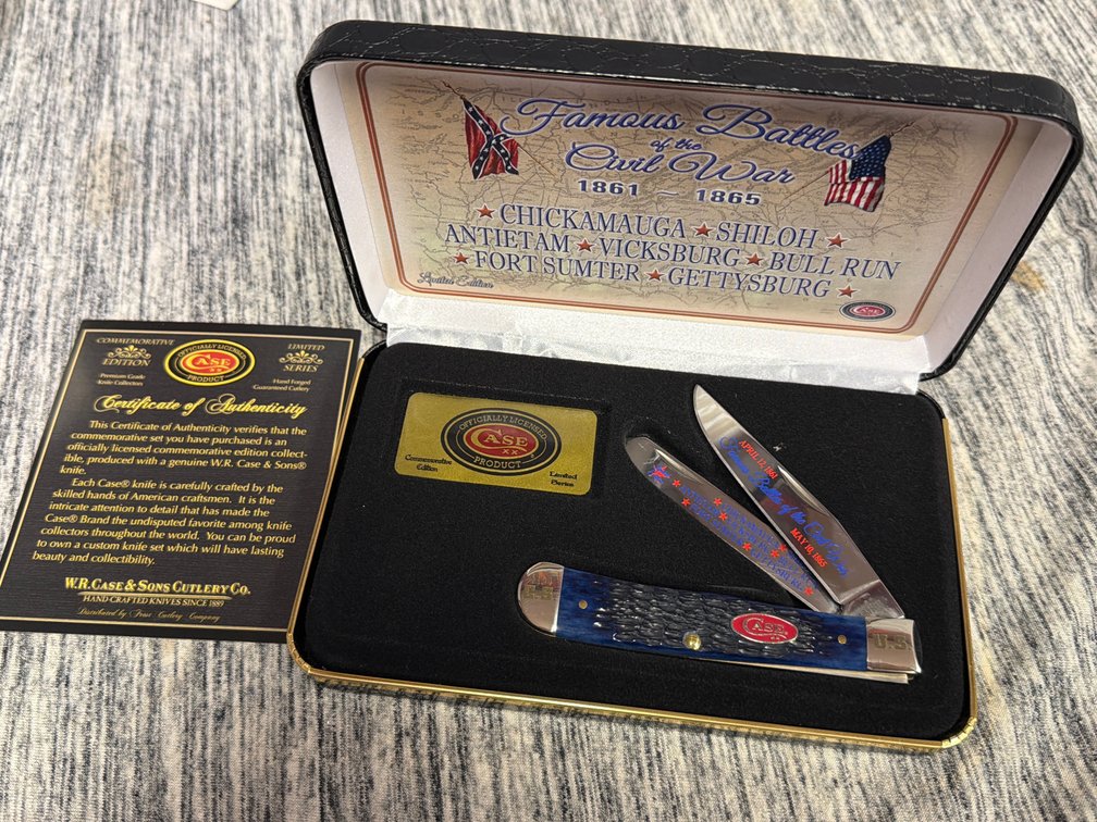 CASE XX FAMOUS BATTLES OF THE CIVIL WAR KNIFE
