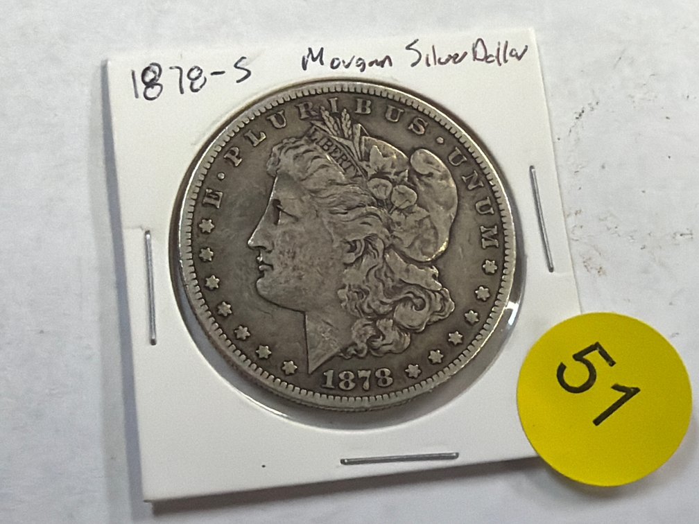 1878 S  MORGAN SILVER DOLLAR