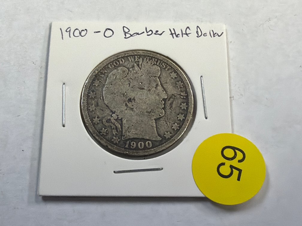 1900 O BARBER HALF DOLLAR