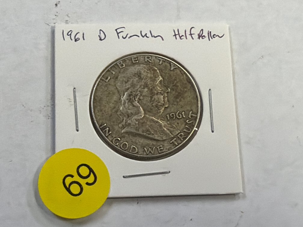 1961  FRANKLIN HALF DOLLAR