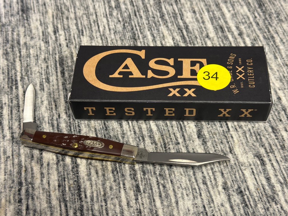 CASE XX BROWN SYNTHETIC STANDARD JIG SMALL PEN KNIFE