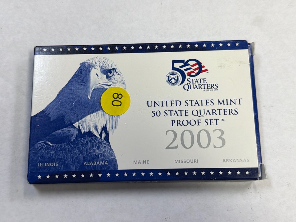 2003 UNITED STATES MINT 50 STATE QUARTERS PROOF SET