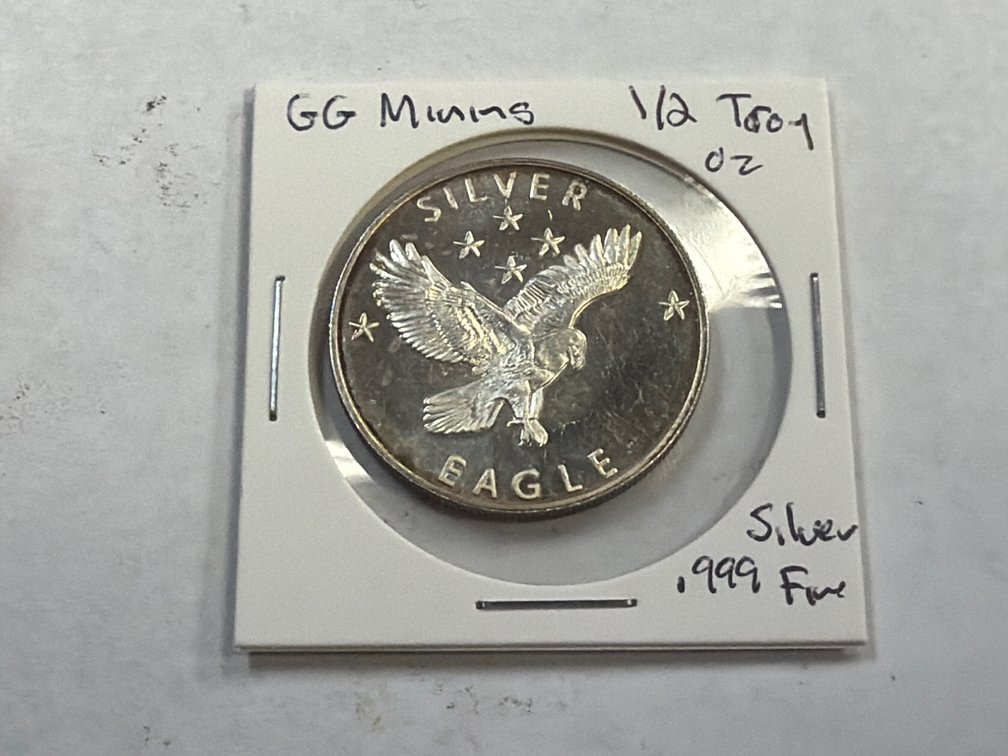 GG MINING 1/2 TROY SILVER OUNCE