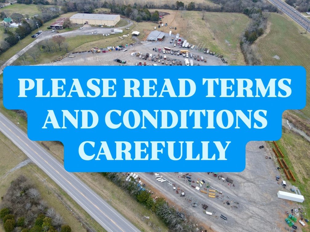 READ ALL TERMS AND CONDITIONS PRIOR TO BIDDING