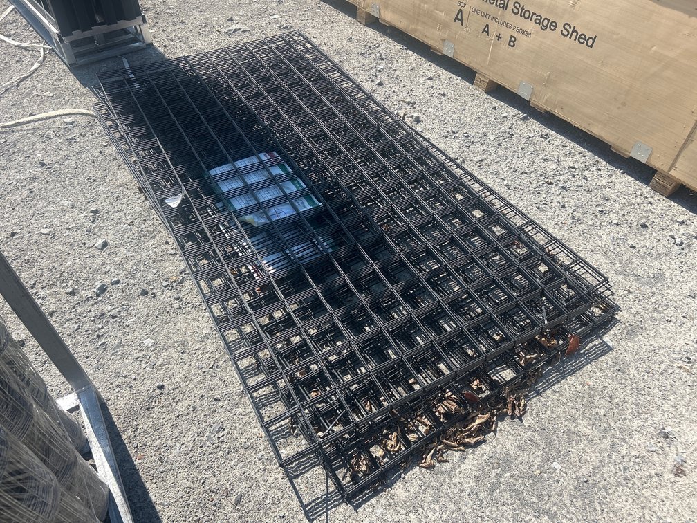 LOT OF (15) WIRE MESH PANELS