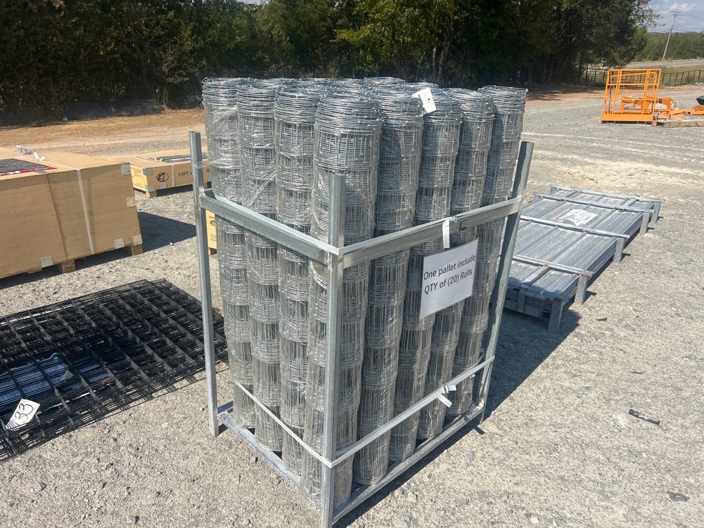 (20) ROLLS OF 4’ NET WIRE FENCE