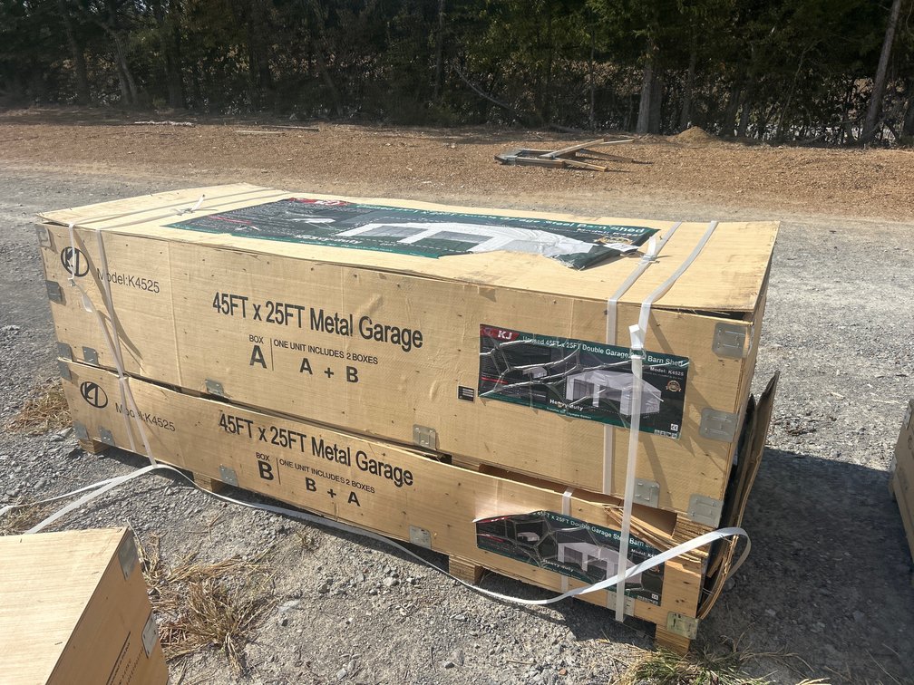 45’X25’ DOUBLE GARAGE METAL BUILDING