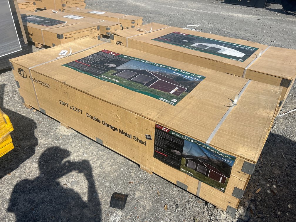 23’X22’ DOUBLE GARAGE METAL BUILDING