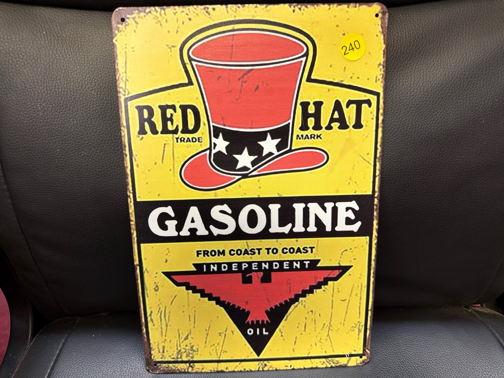 RED HAT GASOLINE SIGN