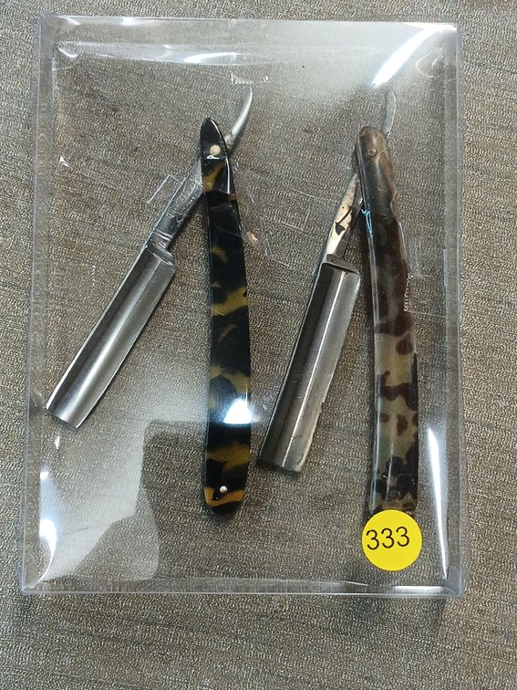 (2) VINTAGE POCKET SHAVERS