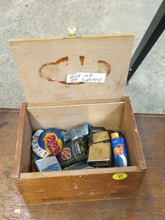 BOX OF OLD LIGHTERS